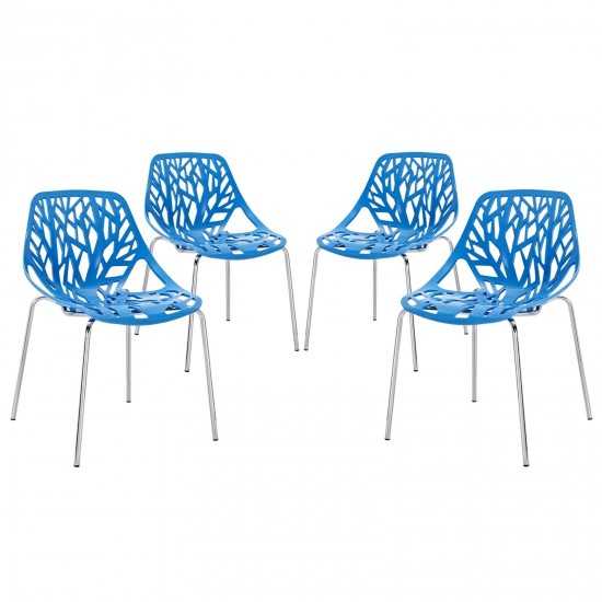 Stencil Dining Side Chair Set of 4