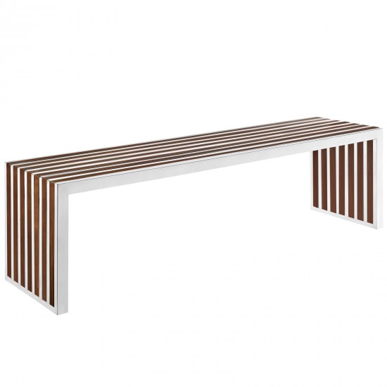 Gridiron Large Wood Inlay Bench