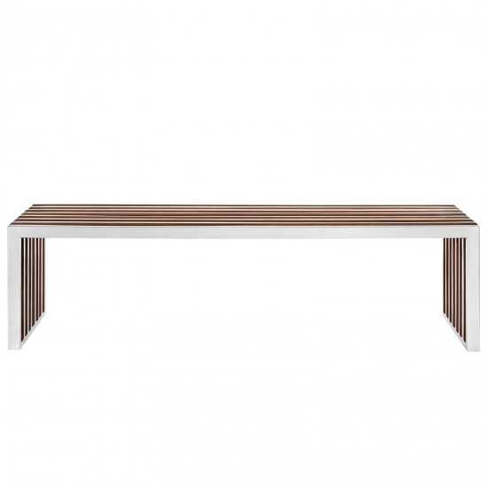 Gridiron Large Wood Inlay Bench