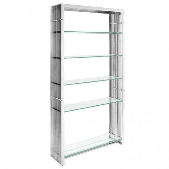 Gridiron Stainless Steel Bookshelf