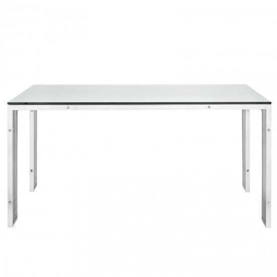 Gridiron Stainless Steel Rectangle Dining Table