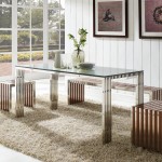 Gridiron Stainless Steel Rectangle Dining Table