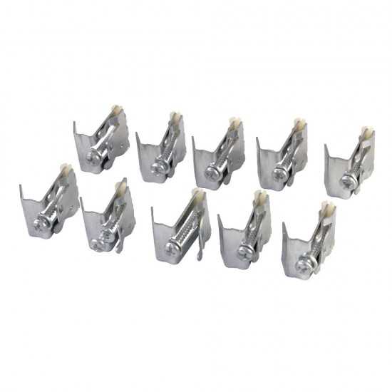 Gourmetier Mounting Clips For Stainless Steel Sink, Silver