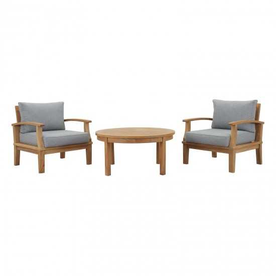 Marina 3 Piece Outdoor Patio Teak Set