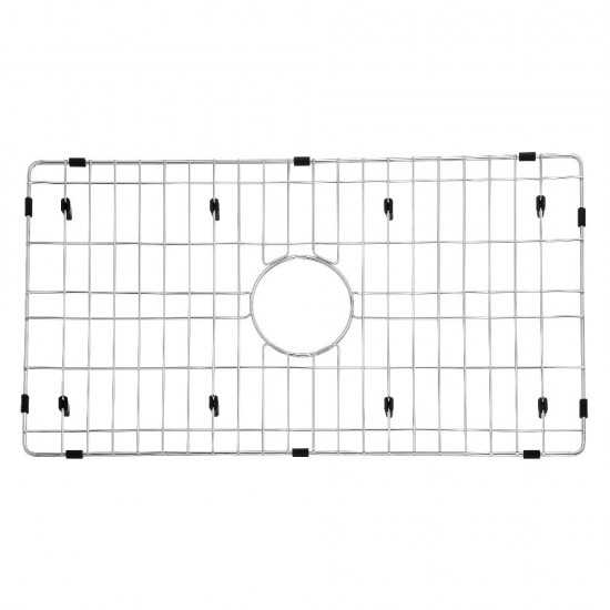 Gourmetier Arcticstone 26"X14" Kitchen Sink Grid, Brushed