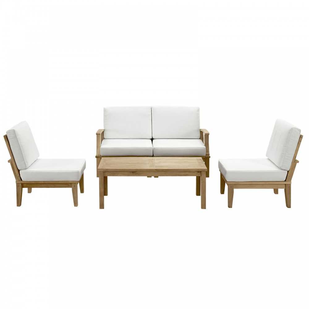 Marina 5 Piece Outdoor Patio Teak Set