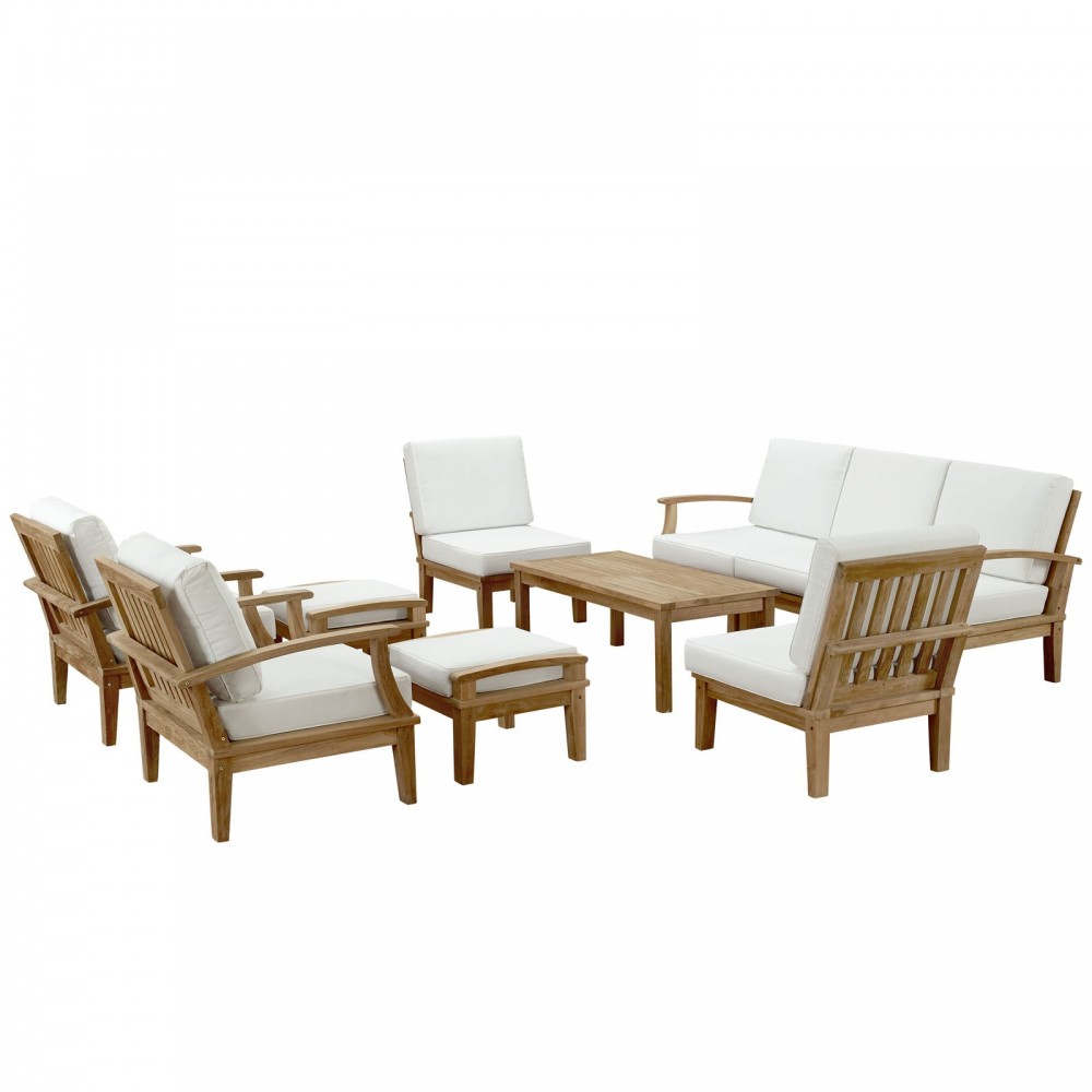 Marina 10 Piece Outdoor Patio Teak Set Marina 10 Piece Outdoor Patio Teak Set