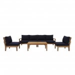 Marina 7 Piece Outdoor Patio Teak Set
