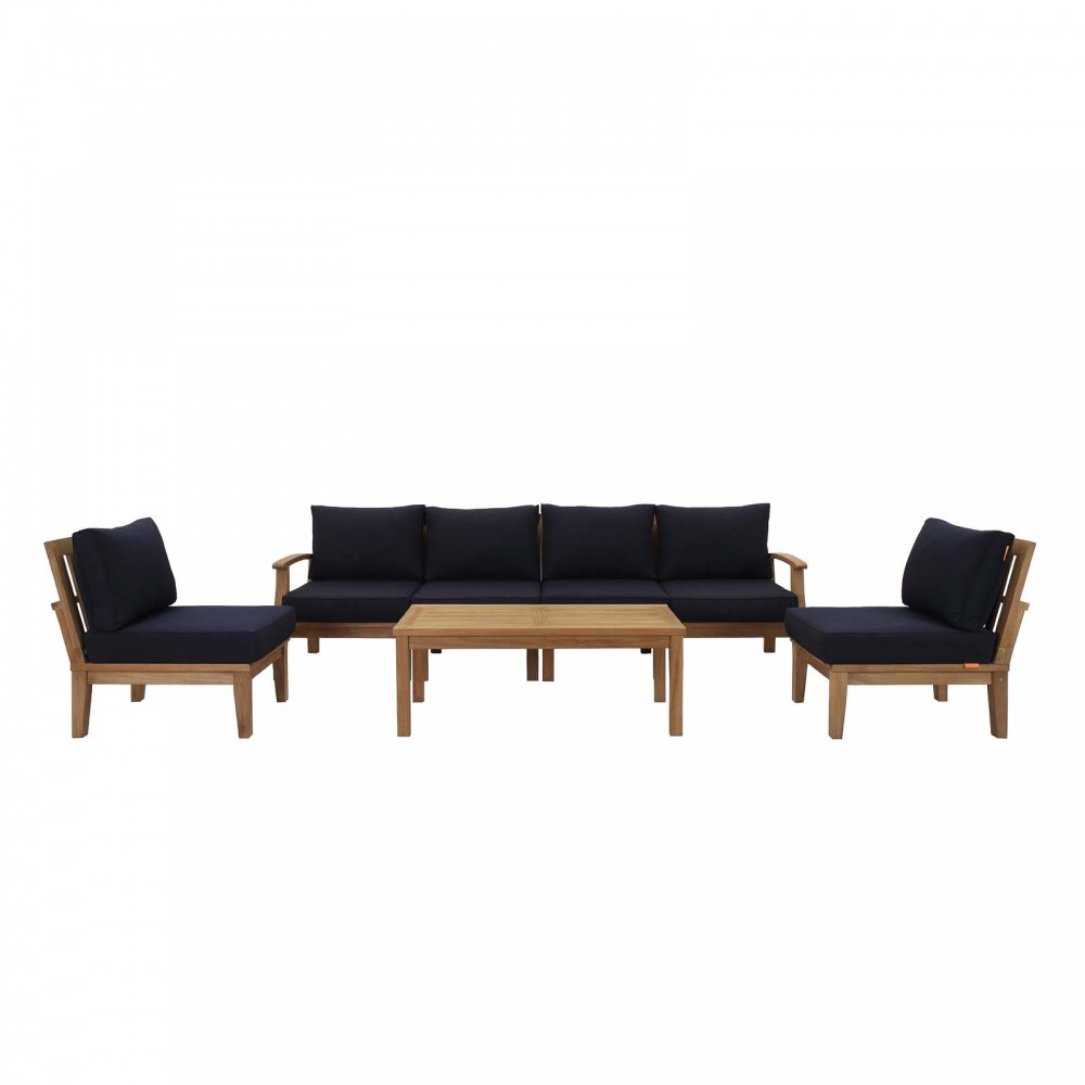 Marina 7 Piece Outdoor Patio Teak Set Marina 7 Piece Outdoor Patio Teak Set
