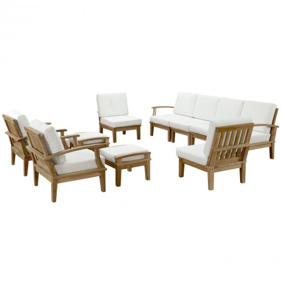 Marina 10 Piece Outdoor Patio Teak Set