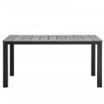 Maine 63" Outdoor Patio Dining Table