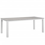 Maine 80" Outdoor Patio Dining Table