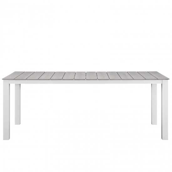 Maine 80" Outdoor Patio Dining Table