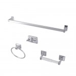 Kingston Brass 4-Piece Bathroom Accessory Set, Polished Chrome