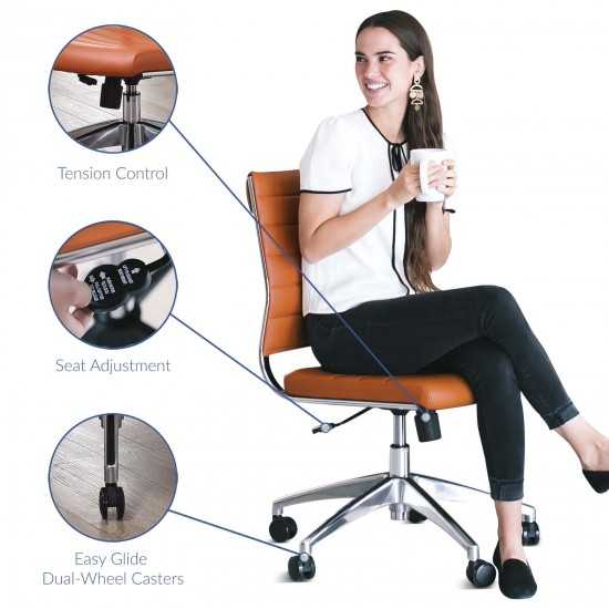 Jive Armless Mid Back Office Chair