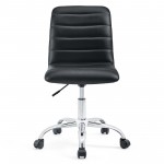 Ripple Armless Mid Back Vinyl Office Chair