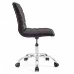 Ripple Armless Mid Back Vinyl Office Chair