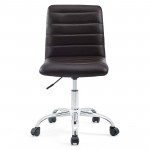 Ripple Armless Mid Back Vinyl Office Chair