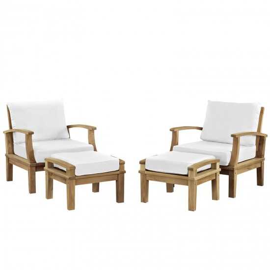 Marina 4 Piece Outdoor Patio Teak Set