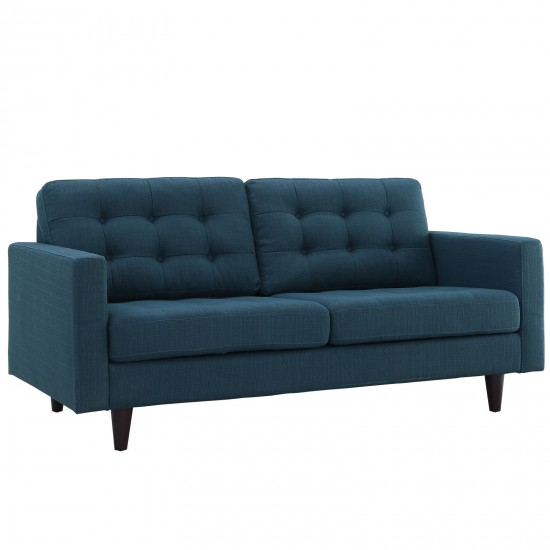 Empress Upholstered Fabric Loveseat