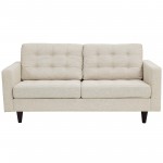 Empress Upholstered Fabric Loveseat