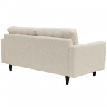 Empress Upholstered Fabric Loveseat