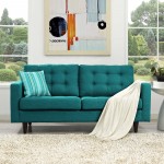 Empress Upholstered Fabric Loveseat