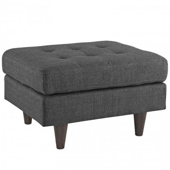 Empress Upholstered Fabric Ottoman