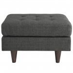 Empress Upholstered Fabric Ottoman