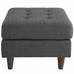 Empress Upholstered Fabric Ottoman