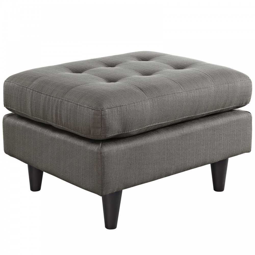 Empress Upholstered Fabric Ottoman