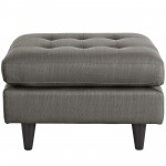 Empress Upholstered Fabric Ottoman