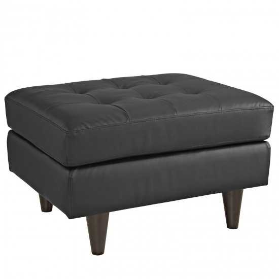 Empress Bonded Leather Ottoman