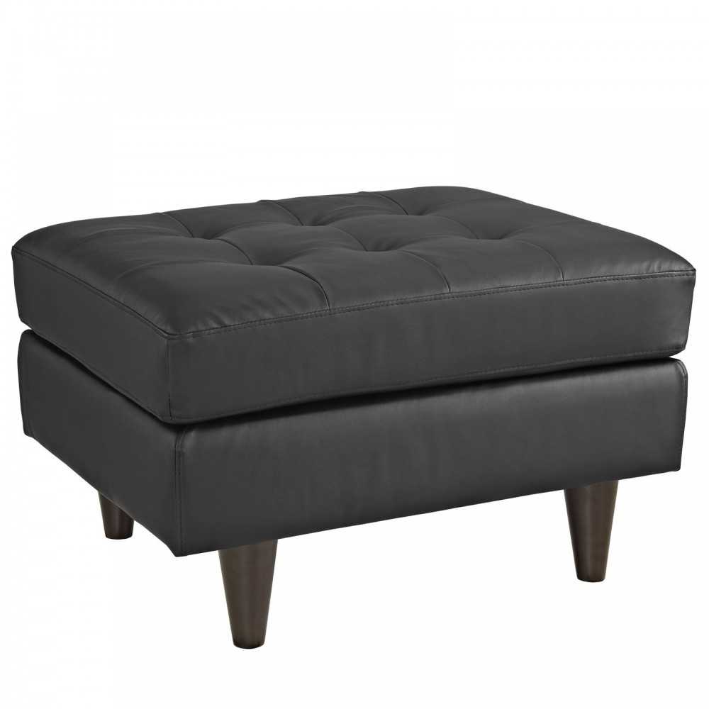 Empress Bonded Leather Ottoman