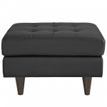 Empress Bonded Leather Ottoman