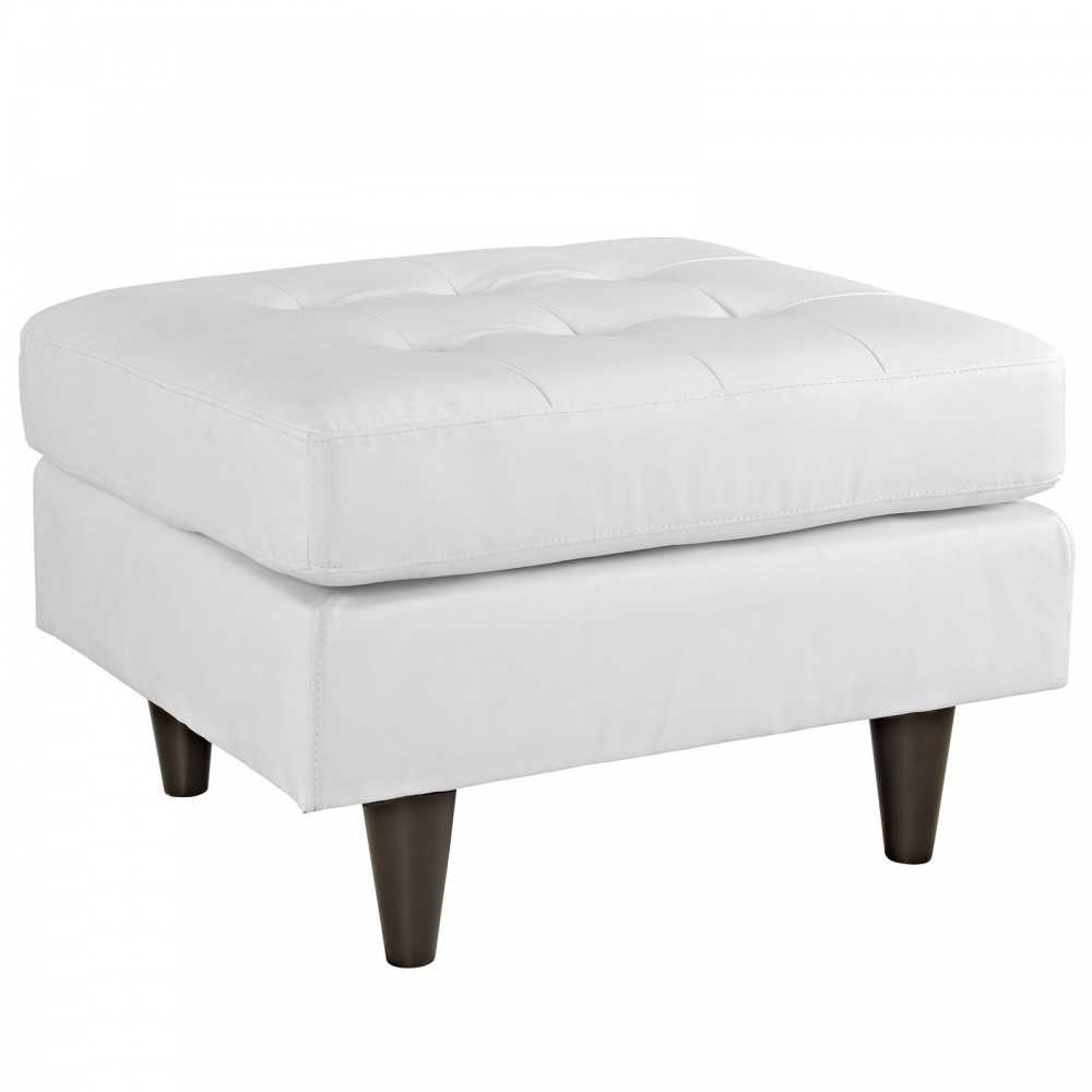 Empress Bonded Leather Ottoman