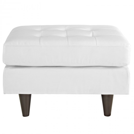 Empress Bonded Leather Ottoman