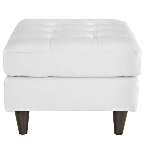 Empress Bonded Leather Ottoman