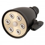 Kingston Brass Victorian Jet Spray Shower Head, Matte Black