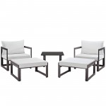 Fortuna 5 Piece Outdoor Patio Sectional Sofa Set