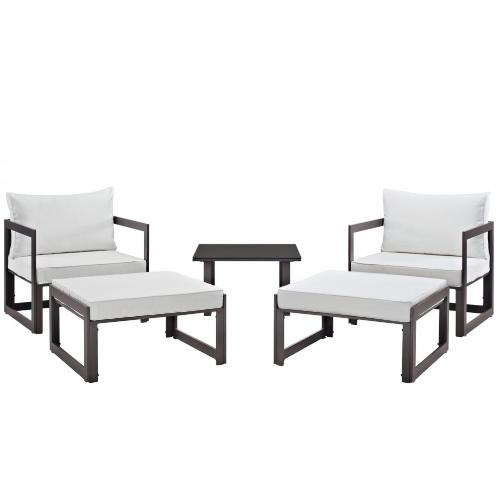 Fortuna 5 Piece Outdoor Patio Sectional Sofa Set Fortuna 5 Piece Outdoor Patio Sectional Sofa Set