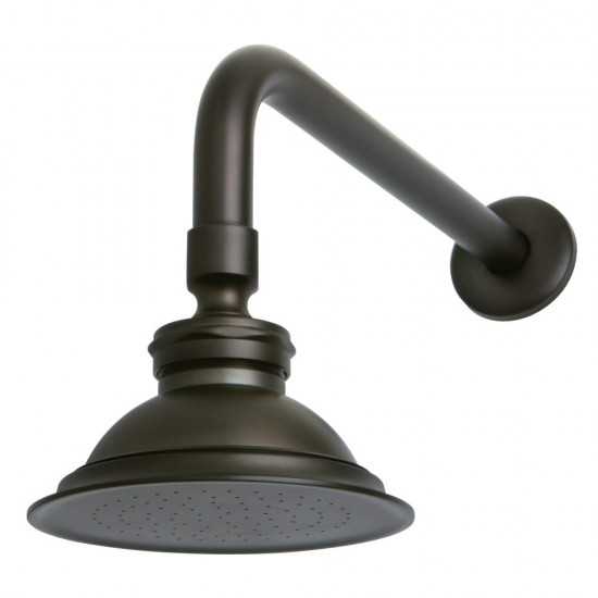 Kingston Brass Victorian Brass Showerhead with 12" Shower Arm Combo, Oil Rubbed Bronze