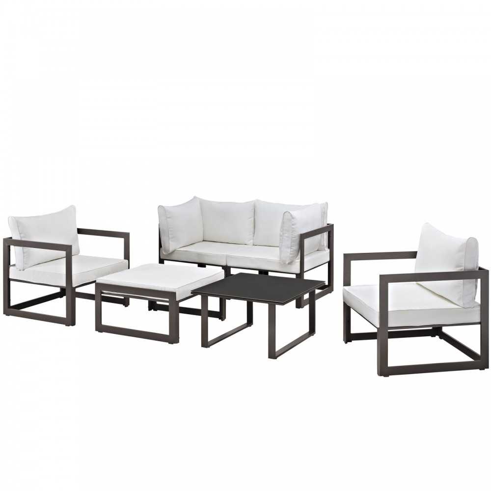 Fortuna 6 Piece Outdoor Patio Sectional Sofa Set Fortuna 6 Piece Outdoor Patio Sectional Sofa Set
