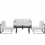Fortuna 5 Piece Outdoor Patio Sectional Sofa Set