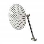 Kingston Brass Victorian Showerhead and High Low Adjustable Arm In Retail Packaging, Brushed Nickel