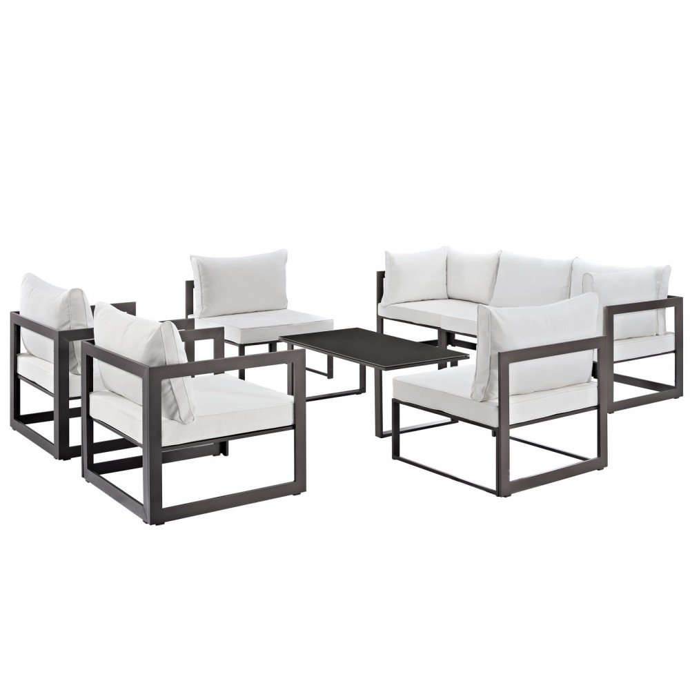 Fortuna 8 Piece Outdoor Patio Sectional Sofa Set Fortuna 8 Piece Outdoor Patio Sectional Sofa Set