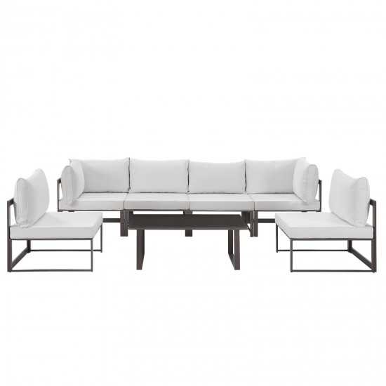 Fortuna 7 Piece Outdoor Patio Sectional Sofa Set