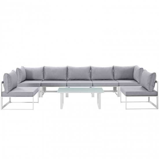 Fortuna 8 Piece Outdoor Patio Sectional Sofa Set