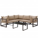 Fortuna 6 Piece Outdoor Patio Sectional Sofa Set