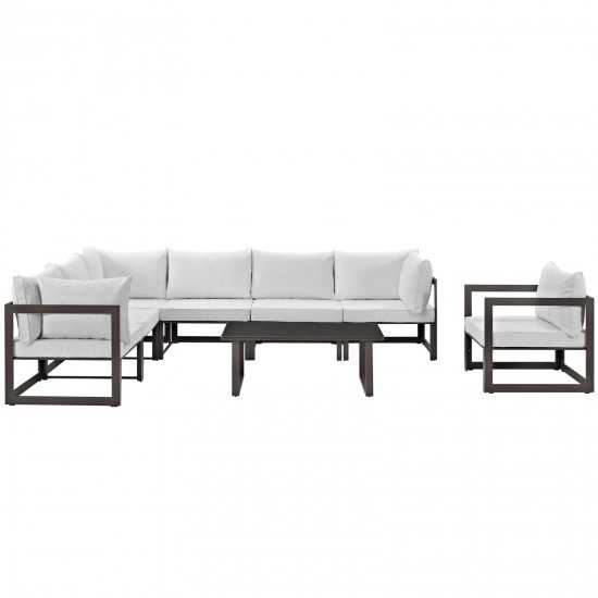 Fortuna 8 Piece Outdoor Patio Sectional Sofa Set